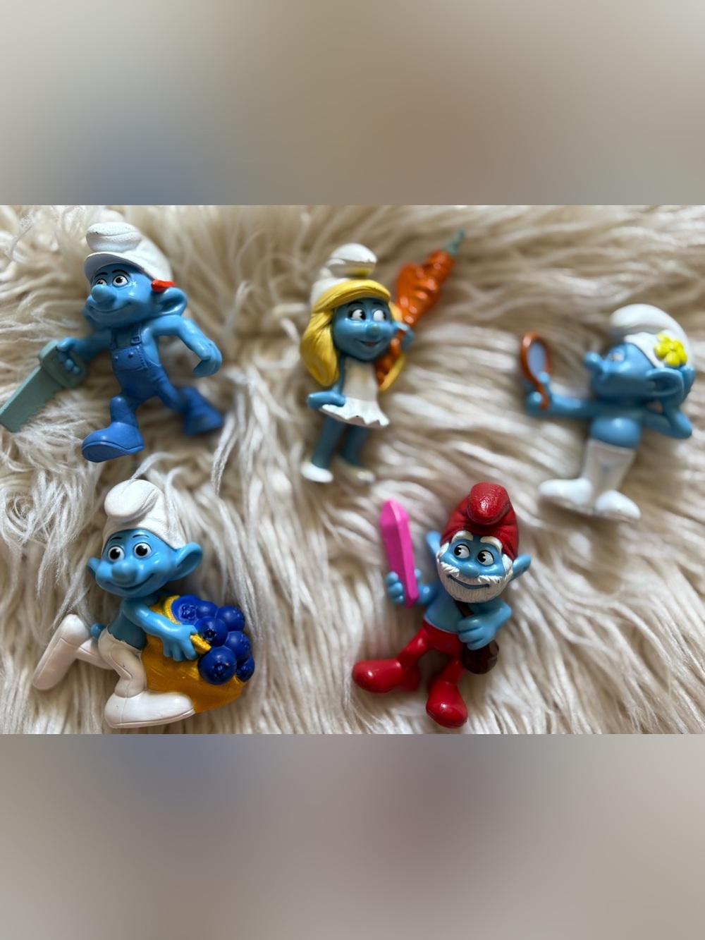 Smurf Figurines 2011 McDonald’s Happy Meal Toys Smurfs Collectibles Figures Papa